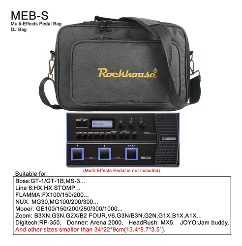 Caja De Pedal De Guitarra Caja De Pedalboard 36cmx23cmx14cm
