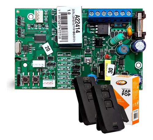 comprar Placa Eletrônica Pu002F Portão Automático Pop Prog Ppa + 2 Zap