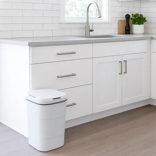 Lixeira Antiodor Com Sensor Inteligente Abre Fácil Cesto 17l
