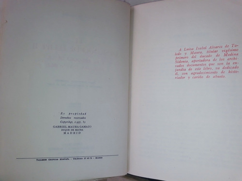 El Designio De Felipe Ii El Duque De Maura España, 1a Edició (Usado)