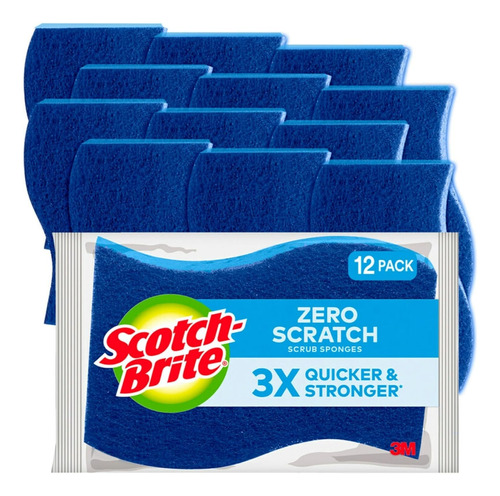 Fibra Americana Esponja Scotchbrite® Cero Rayas Zero Scratch