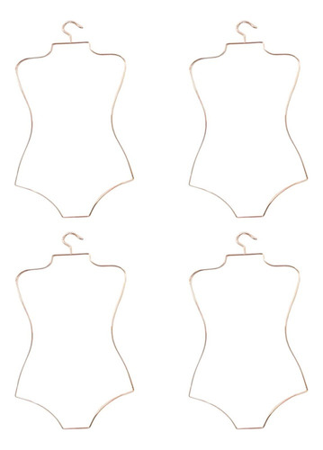 4x Percha For Traje De Baño Con Forma De Cuerpo, Estante 1