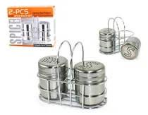 Comprar Set De Saleros Pimentero Metal 25ml Restaurante Tasca
