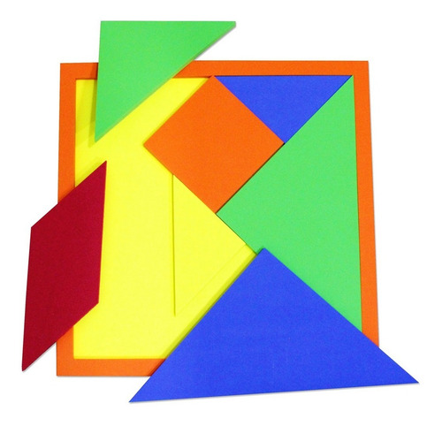 Expo Tangram 39x39 Cm Y Tarjetas Arma Y Checa