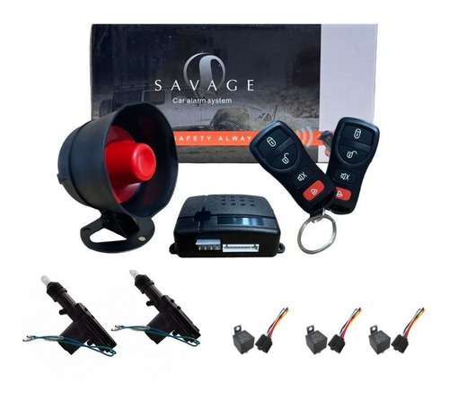 Kit Alarma Automotriz Universal Savage M79 Corta Corriente 