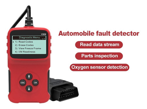 Scanner Automotriz Multimarca V309 Obd2 5 Idiomas 9 Protocol