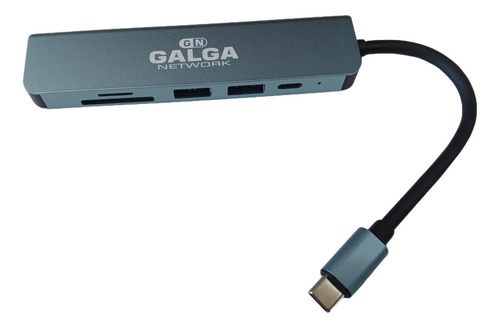 Adaptador Hub Multipuerto 6 En 1 Tipo C Hdmi Mac Pc Android