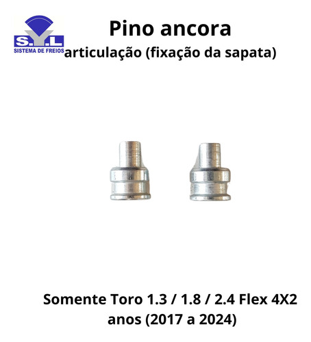 Tambores E Sapatas Com Hastes Toro 1.3 / 1.8 / 2.4 (flex)