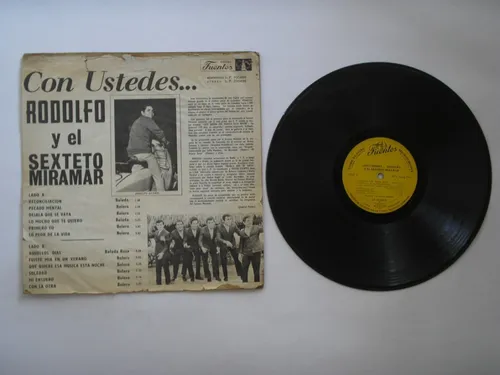 Lp Vinilo Rodolfo Sexteto Miramar Con Ustedes Colombia 1960 (Usado)