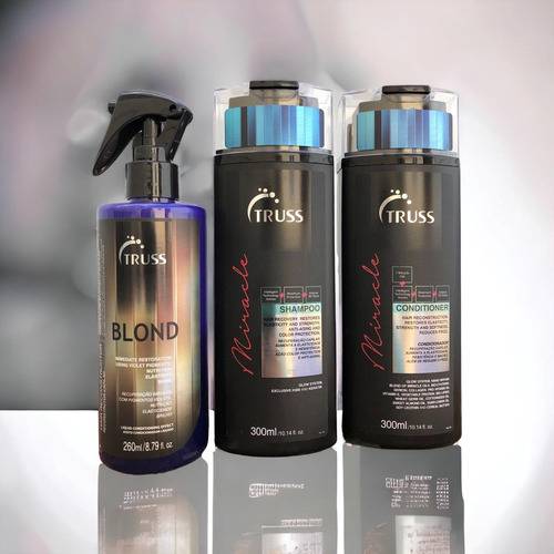 Miracle Shampoo E Condicionador 300ml + Blond 260ml Truss