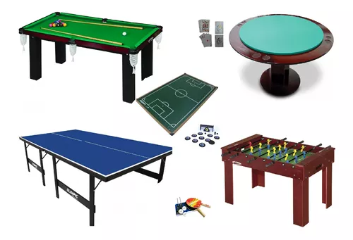 Salão De Jogos Fut. Botão+pebolim+sinuca+ping Pong+carteado - CÓD