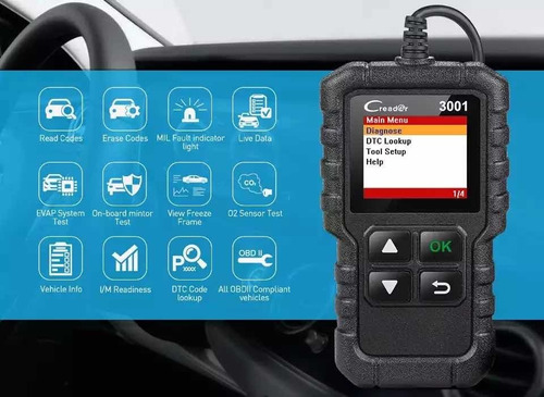 Imagen 6 de 7 de Escaner Automotriz Launch Scanner X431 Creader 3001 Obd2