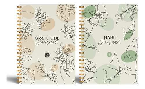 Kit Diario Gratitud Agradecimiento +  Habit Tracker Regalo