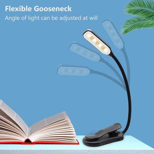 I Led Recargable Luz Del Libro De La Noche De Lectura De La