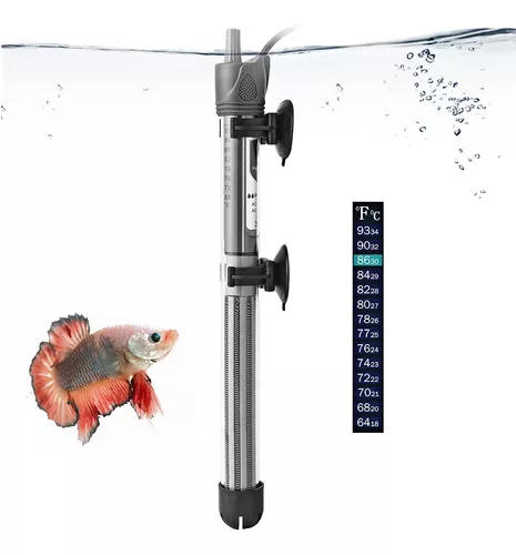  HITOP Calentador de acuario ajustable de 25 W, 50 W