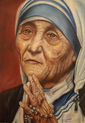 Pintura Arte Sacro - Madre Teresa De Calcuta