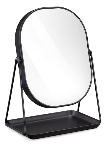 Navaris Vanity Mirror With Tray - Espejo De Sobremesa Con So