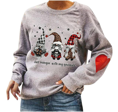 Christma For Dama Sweatshirt Tops Tunic Funny Graphic