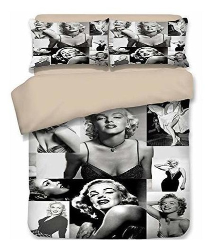 Juego De Funda Nórdica Marilyn Monroe Juego De Sábana...