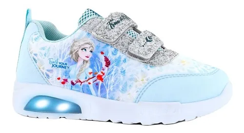 Zapatillas Footy Luces Frozen 110 Calzados Avenida Plata