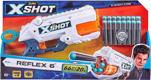 Pistola Lanza Dardos X-shot Reflex 6 20 Cm
