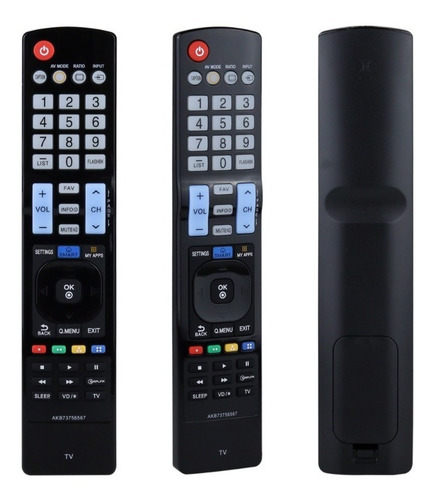 Imagen 1 de 10 de Control Remoto Compatible Con LG Akb73756567 Lcd Tv Smart