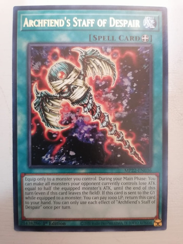 Yugioh! Archifiend´s Staff Of Despiar Mp22-en036 1st Edition