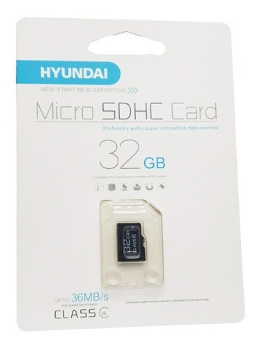 Memoria Microsd Hyundai 32gb Clase 10 36m/bs Original 