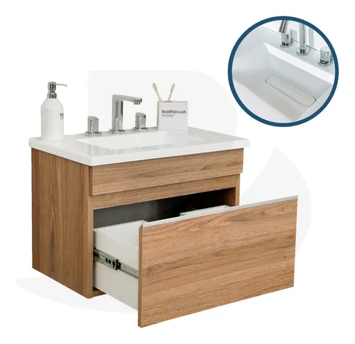 Organizador Baño Mueble 5 Cajones Melamina 45x48x77