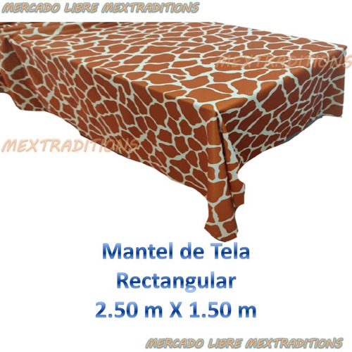 Mantel Jirafa 2 Piezas Animal Print Zoo De Tela 1.50m X 2.5m (Usado)