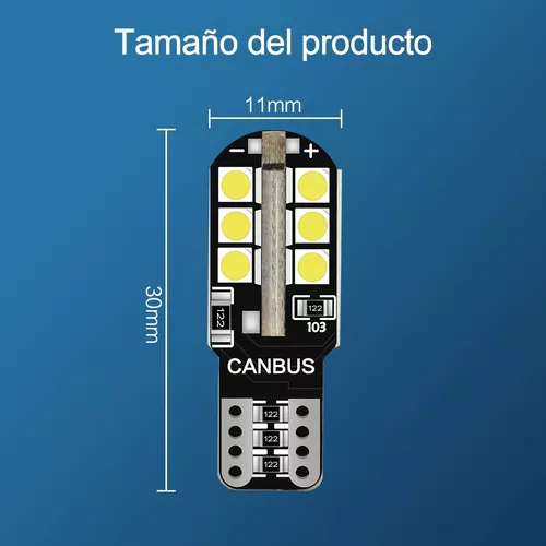 Bombillas Led CanBus T10 W5W Azul