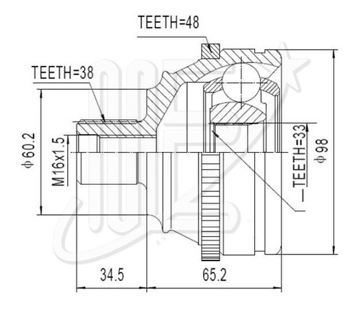 Kit Homocinetica L/r Volkswagen Transporter  2.4 C/abs