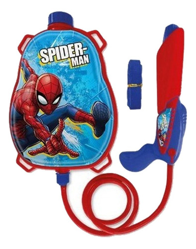 Mochila De Agua Con Pistola Spiderman Marvel 