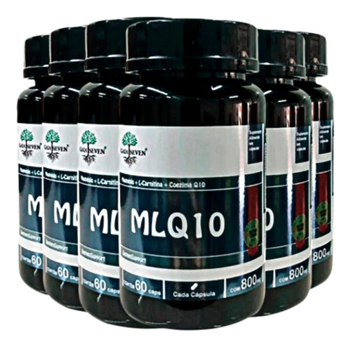 Imagem 4 de 6 de Kit 6 Trio Magnésio Dimalato L Carnitina Q10 800mg