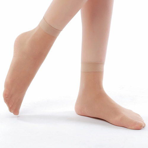 12 Pares De Calcetines Tobilleros Transparentes Para Mujer