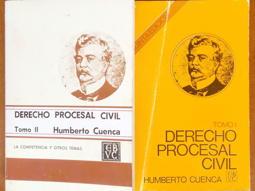 Derecho Procesal Civil Tomo 1 Y 2 / Humberto Cuenca