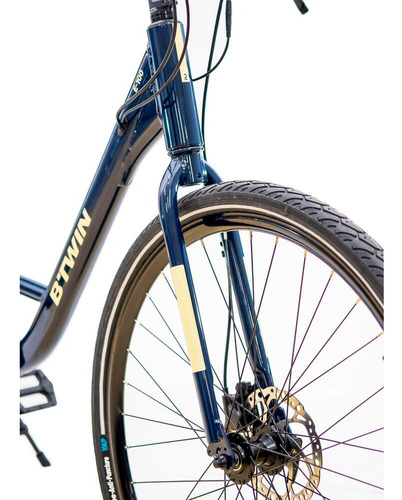 Bicicleta Elétrica Aro 700c E-100 Btwin Cor Preto