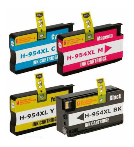 4 Tintas Compatibles Con Hp 954xl, Officejet 7720 Pro 8210