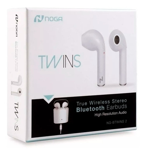 Auriculares In Ear Bluetooth Noga Btwins2 Manos Libres