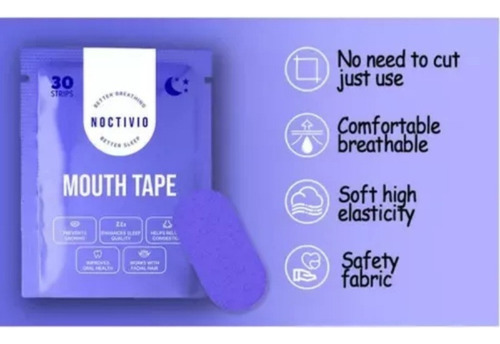 Z Cinta Bucal Noctivo Qb. Paquete De 2 Unidades Para Apnea