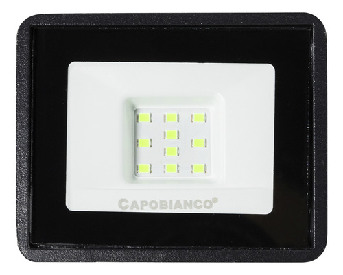 Proyector Led Verde 10w Para Patios Jardines Cesped Arboles Carcasa Negro