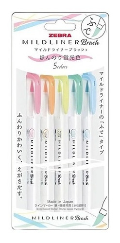 Zebra Mildliner Brush Set 5