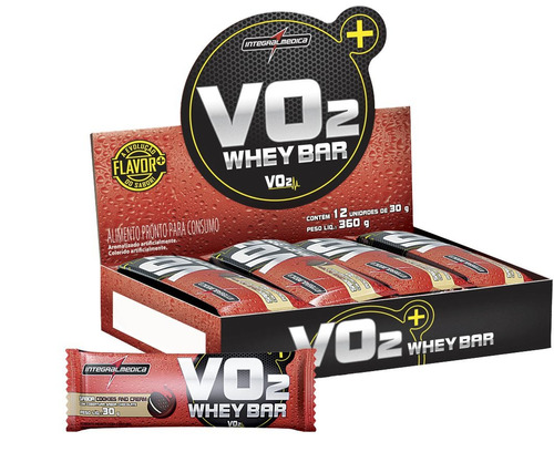 Barra Proteica Whey Bar Cookies&cream V02 X12