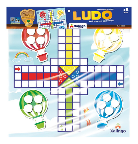 Ludo Tablero De Madera, En Bolsa, Xalingo