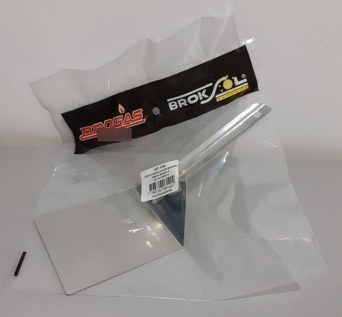 Espatula Para Plancha Bifera Brogas Acero Inoxidable Jasper Color Unico