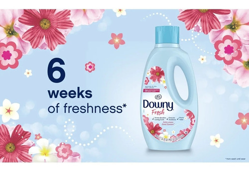 Imagen 3 de 4 de Downy Suavizante Fresh Sweet Summer 58ld 1,48lt/ 4