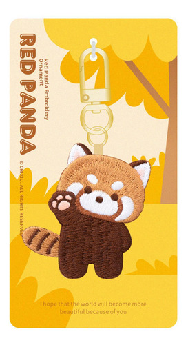 Llavero De Panda Rojo Con Dibujos Animados, Estilo A