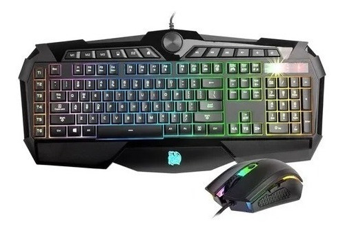 Combo Teclado Mouse Thermaltake Tt Challenger Prime Rgb Usb