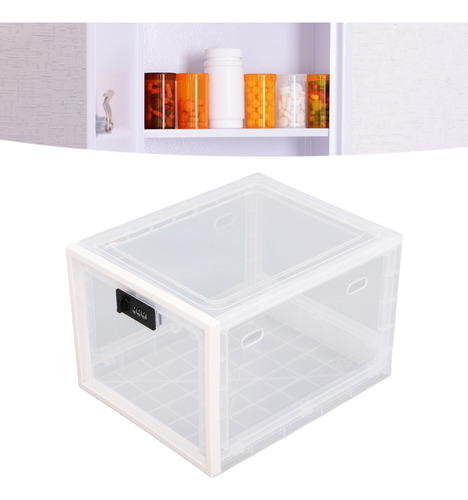 Estuche Con Cierre Para Medicamentos, Recipiente Transparent