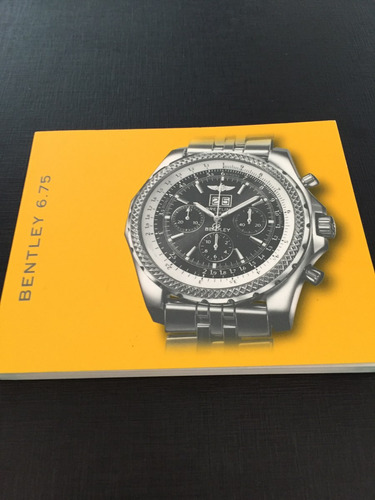 Manual Original Breitling Bentley 6.75